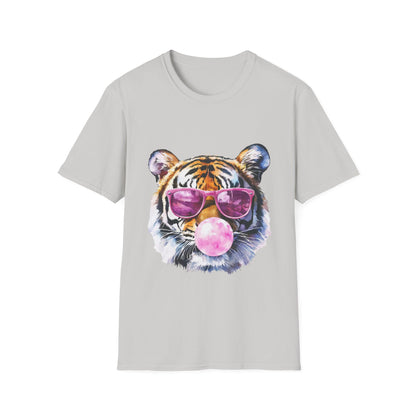 Tiger with Sunglasses T-Shirt — Fun Bubblegum Graphic Tee